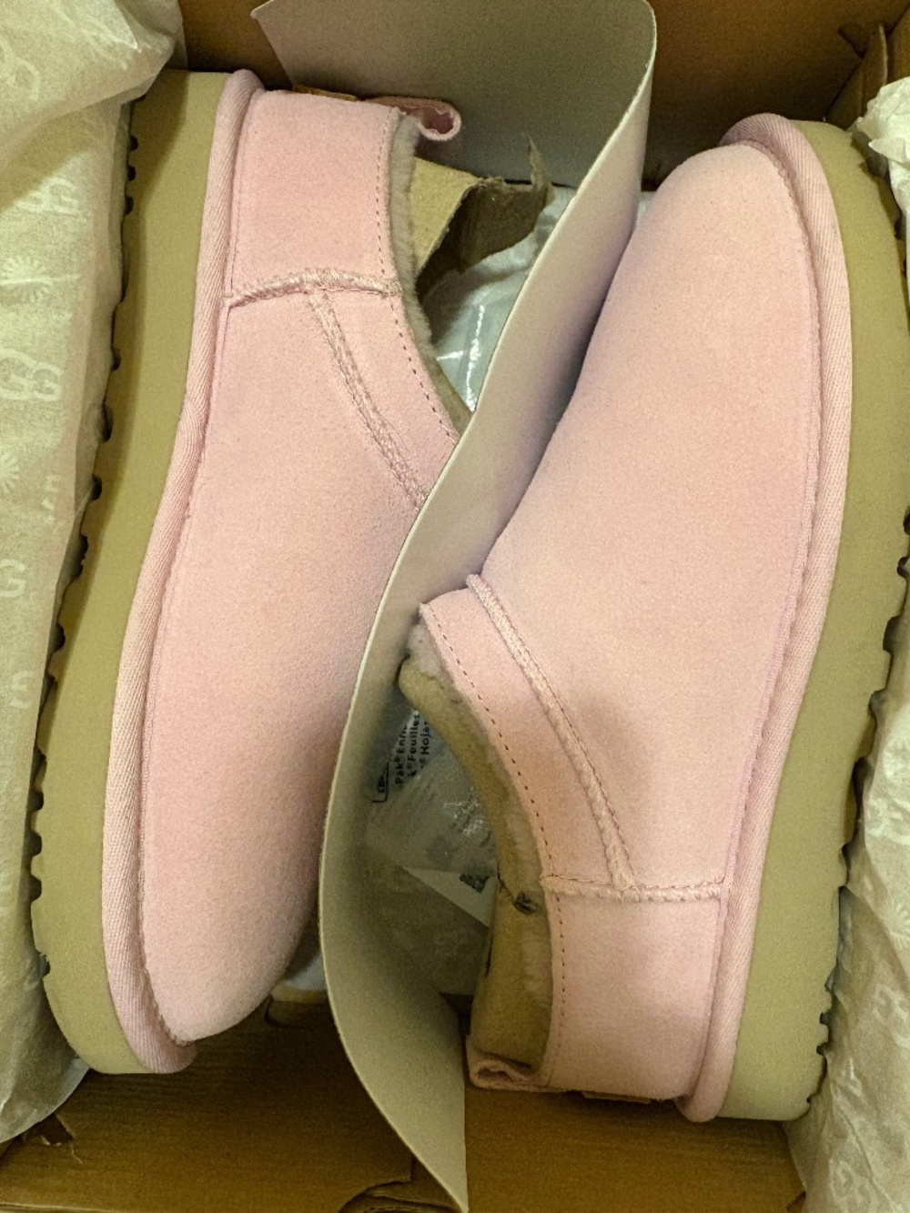 Pink Tasman Ugg Slides